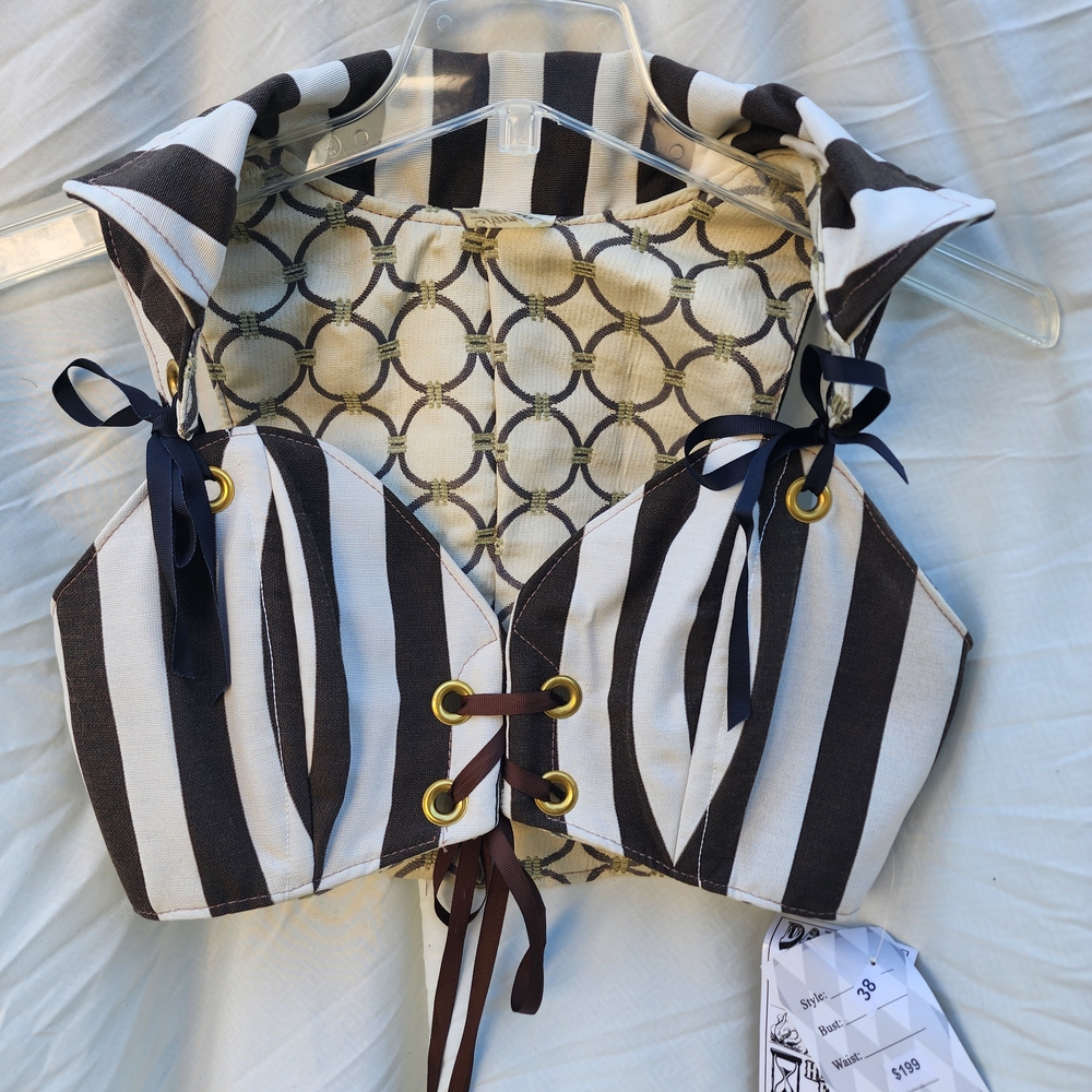 Striped Black and White Women's Top